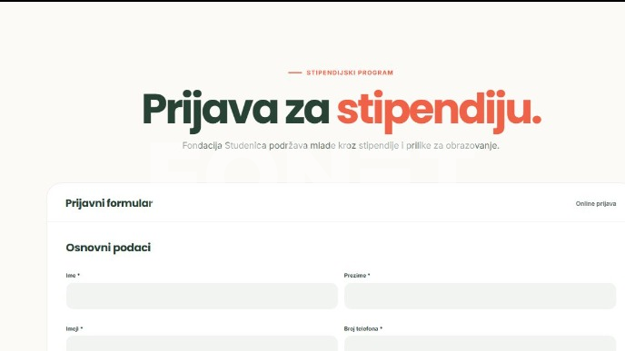 Poziv za stipendije studenata